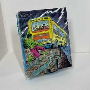 Vintage 1988 Golden Marvel The Incredible Hulk 100-Piece Jigsaw Puzzle